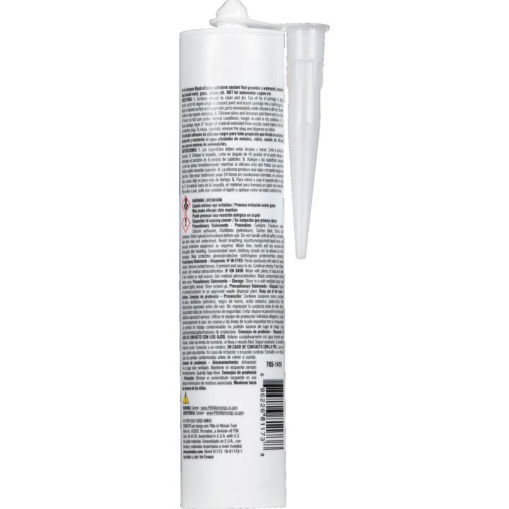 Permatex Adhesive Sealant, 12.9 oz Cartridge, -75 degree Fahrenheit To +450 degree Fahrenheit - 81173