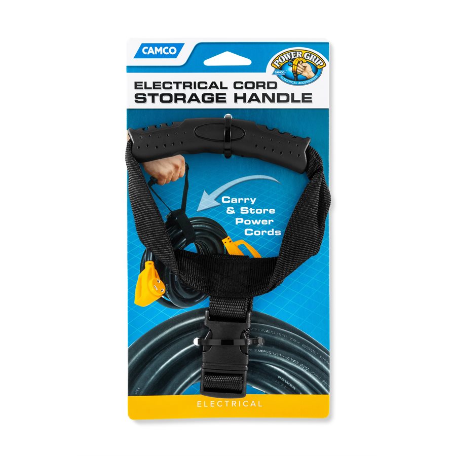 Camco Extension Cord Strap, Black - 55001