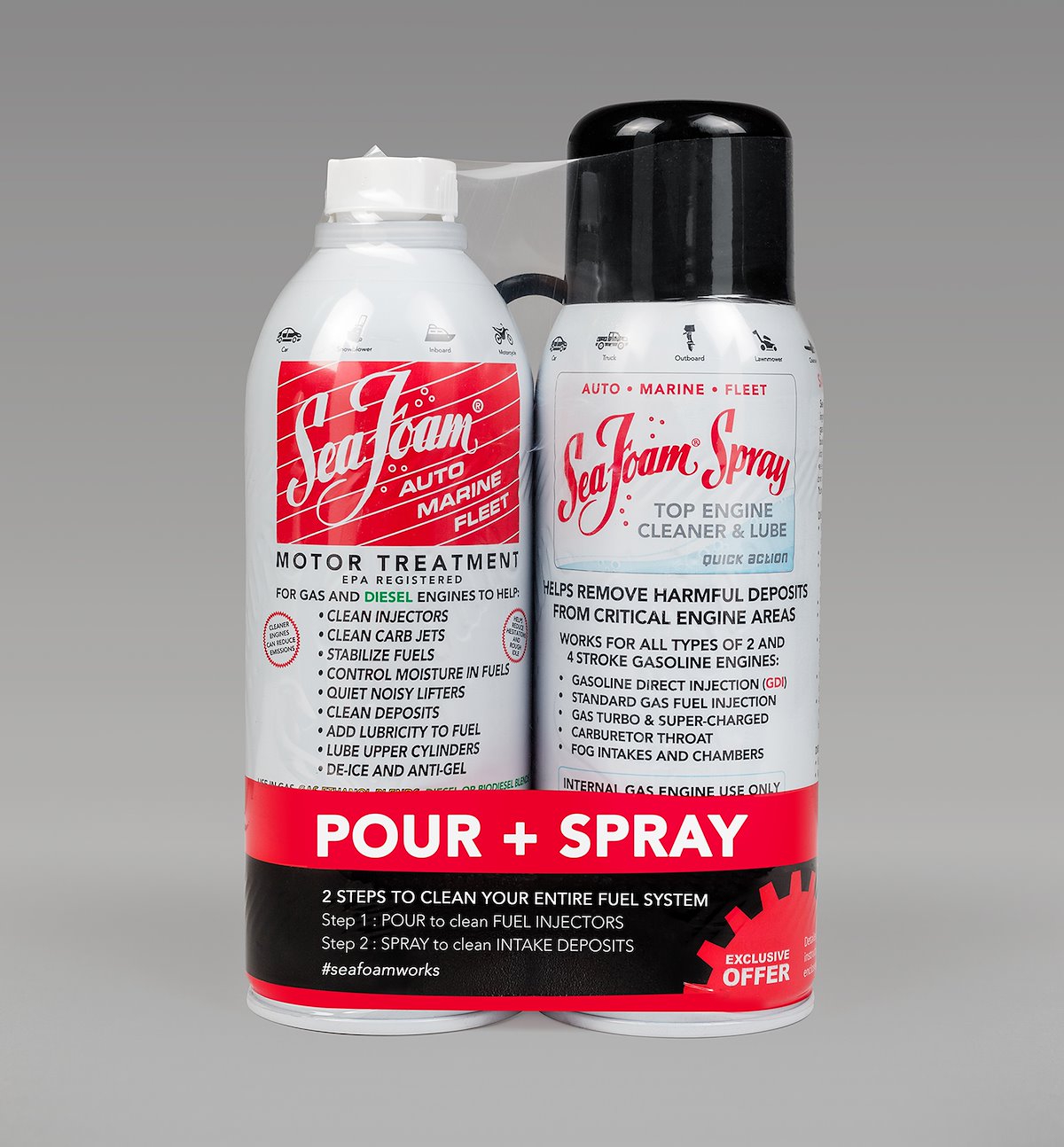 Sea Foam Additives` Fuel Additive, Set Of 2 - SF-SS
