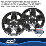 Coast2Coast Wheel Skin, 17 in, 5 Spokes, Gloss Black, Set Of 4 - IWCIMP390BLKN