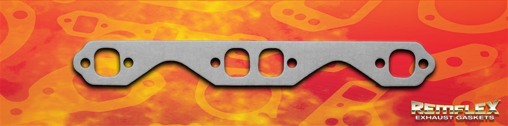 Remflex Exhaust Gaskets Exhaust Header Gasket, 1-3/8 in X 1-1/2 in Square Port Size, Set Of 2 - 2006