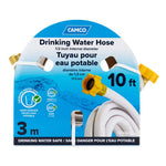 Camco Fresh Water Hose, 1/2 in Internal Diameter, 10 ft Length, 100 PSI Working Pressure - 22743