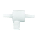 Attwood Marine Adapter Fitting, 3/8 in Barb Tee Fitting, White - 6115-1