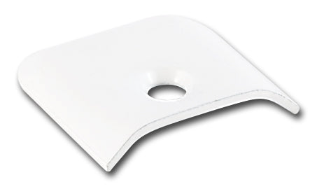 AP Products Side Molding End Cap, Polar White, Aluminum, 1-3/8 in x 1-1/4 in - 021-39201