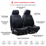 Seat Cover Solutions Seat Cover, Black, Set Of 2 - FFFBL