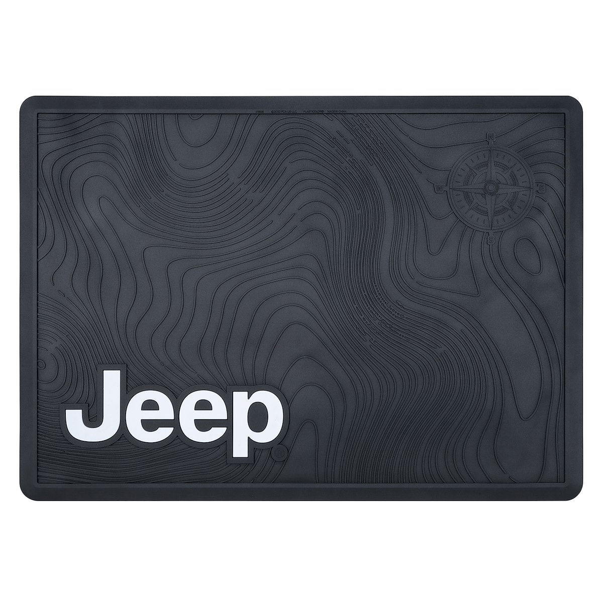 Plasticolor Cargo Area Liner, Black With White Jeep Logo, 35 in Length x 25 in Width, 1 Piece - 001806R01