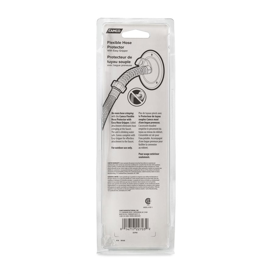 Camco Fresh Water Hose End Protector, Coiled Attachment To Prevent Hose Kinking at Connection Point - 22703