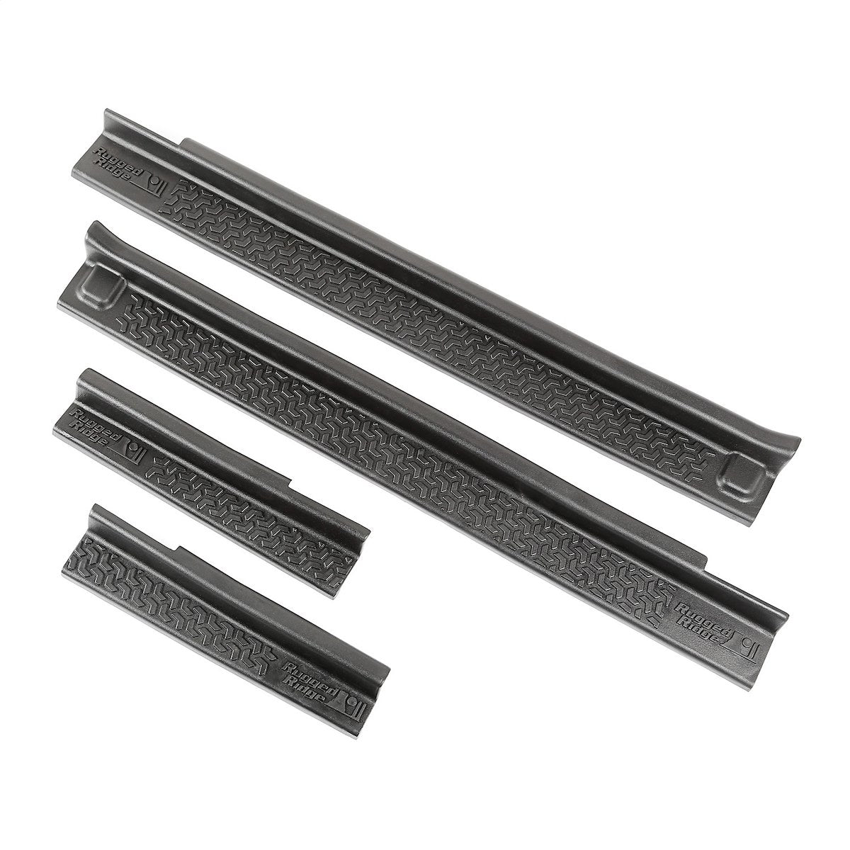 Rugged Ridge Door Sill Protector, Black, Set Of 4 - 11216.21