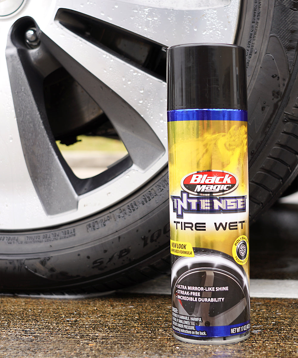 Rain-X Tire Dressing, Black Magic  Intense  Tire Wet, Used To Leave Tires Looking Wet/Black And Glossy, 17 oz Bottle - 120079