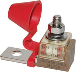 Blue Sea Fuse Block, 58 V DC, 300 amp, With Protective Cover/8 Write-On Circuit Labels - 5191-BSS