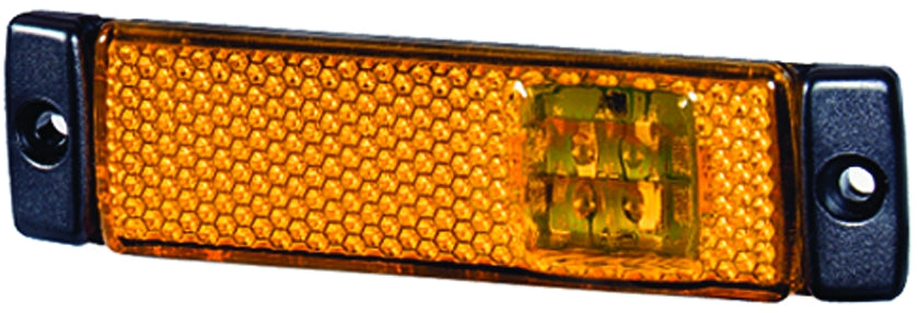 HELLA Side Marker Light - LED, Side Marker Light- LED, Black Trim, 8645 LED Bulb - 008645011