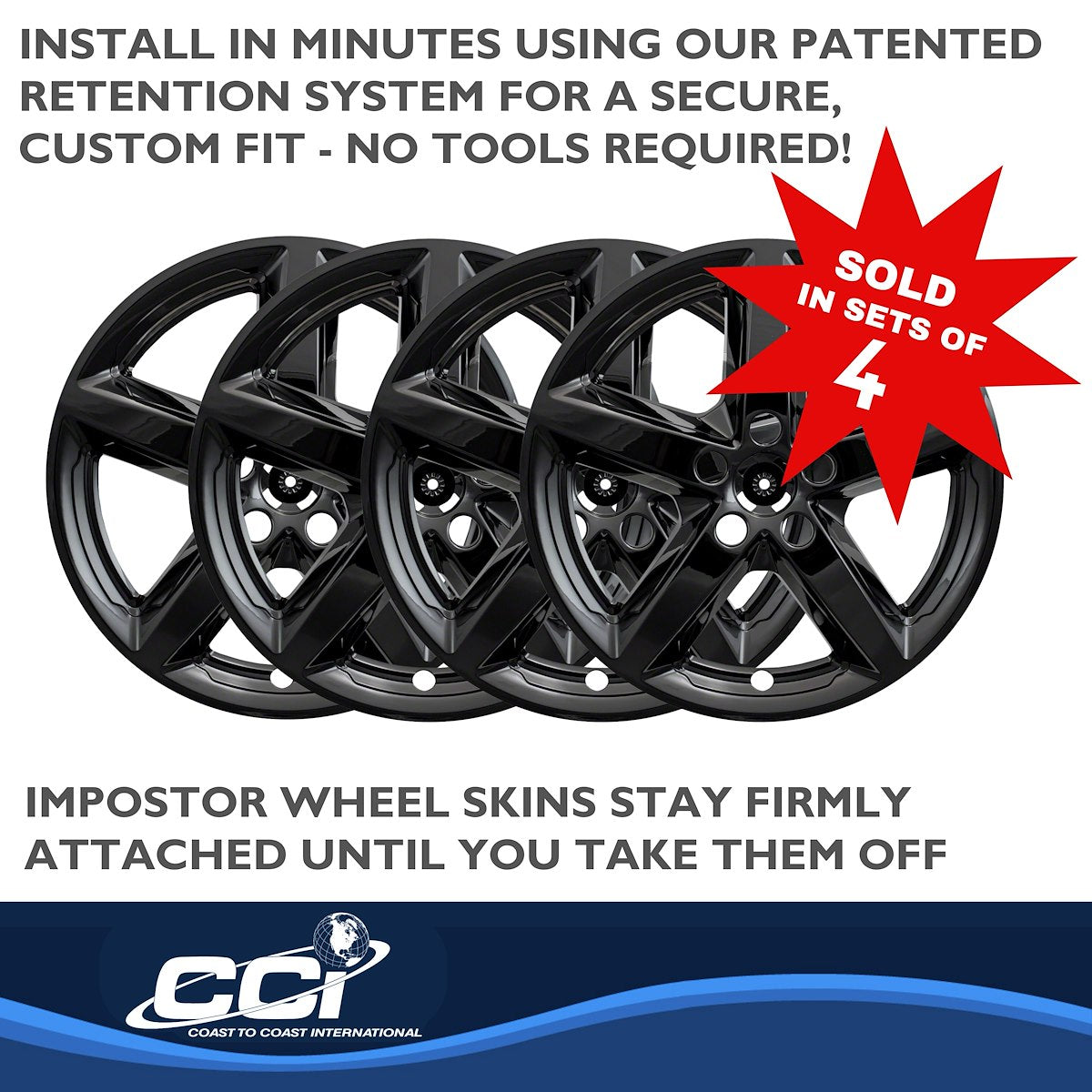 Coast2Coast Wheel Skins & Styled Wheel Covers IMP419BLK product image 5
