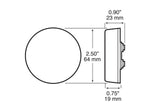 Peterson Manufacturing Clearance Light, Incandescent, 2-1/2 in Diameter - V142A