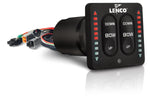 Lenco Boat Trim Tab Control, Low Profile LED Indicator Integrated Tactile Key Pad Switch, 2-3/4 in Width x 2-3/4 in Height - 15170-001