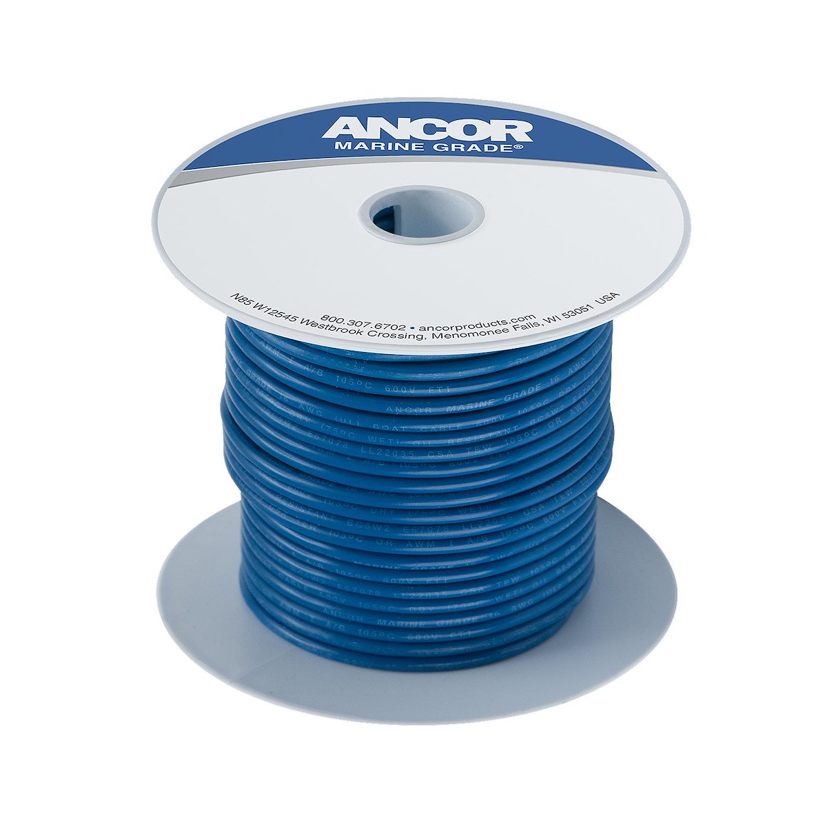 Ancor Primary Wire, 14 Gauge, Dark Blue, 100 ft Spool - 104110