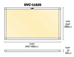 K&N Air Filter, 24.6 in Length x 15.6 in Width x 1 in Width - HVC-11625