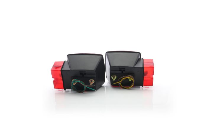 Optronics Trailer Light Kit, Incandescent, 4-9/16 in Length x 4-9/16 in Width x 2-7/8 in Depth, 12.8 V DC - TL60RK