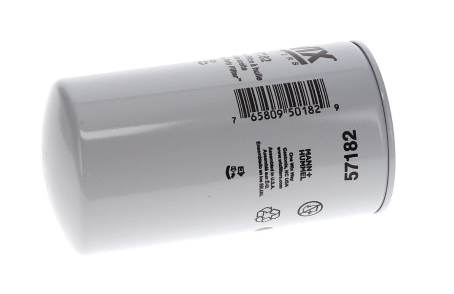 WIX Filters Oil Filter, Spin-On, 6.94 in Height x 3.67 in Outer Diameter Top, 10 Micron Element - 57182