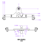 GEN-Y Hitch Gooseneck Trailer Hitch Ball, GoosePuck GEN 2, 5 in Offset, 25000 lb Capacity - GH-21011
