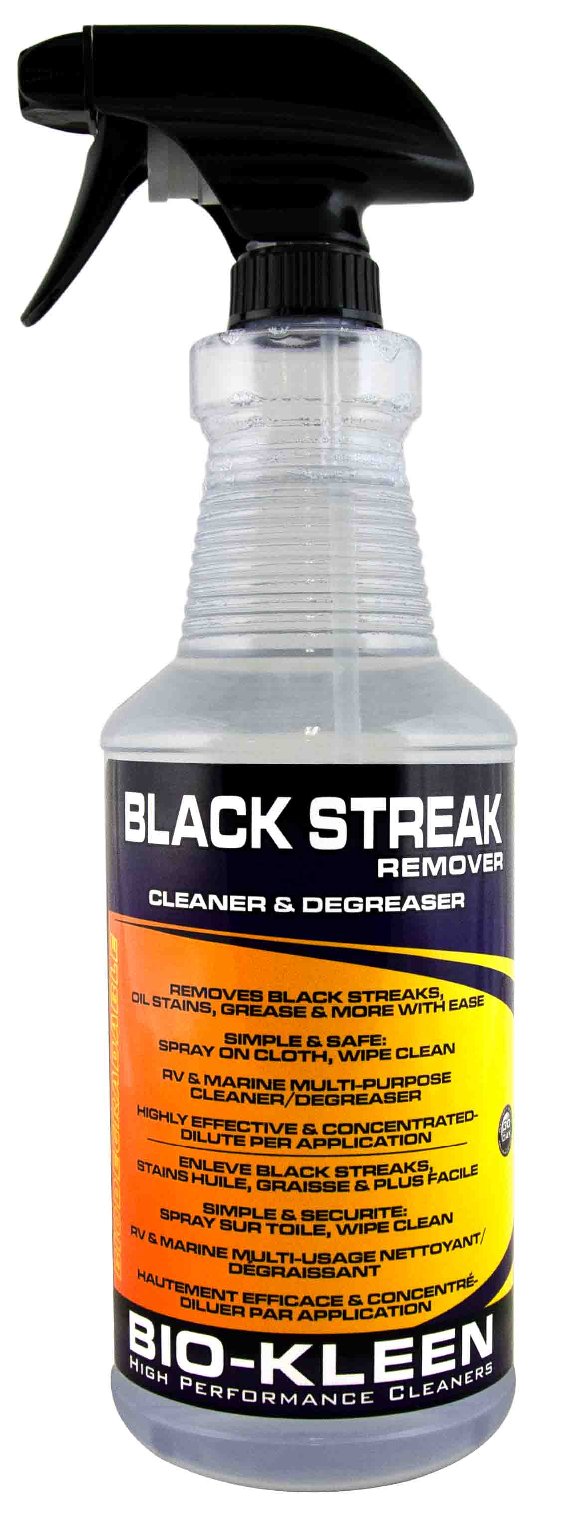 Bio-Kleen Black Streak Remover, Use To Remove Black Streaks/Grease/Scuff Marks/Oil Stains, 32 oz Spray Bottle - M00507