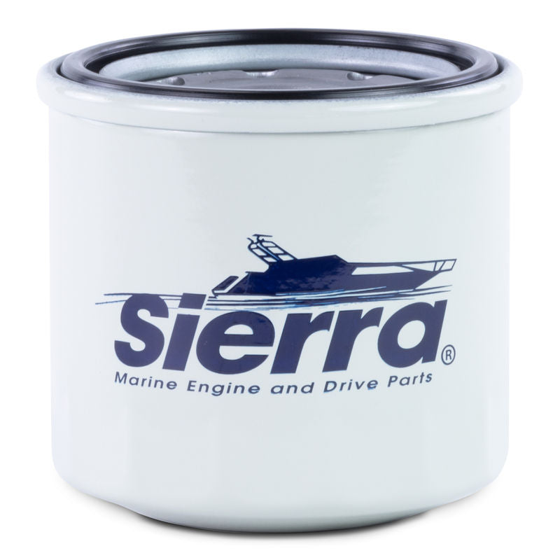 Sierra Marine Oil Filter, Marine Series, 20 x 1.5 Millimeter Thread, White Housing With Sierra Marine Logo - 18-7913