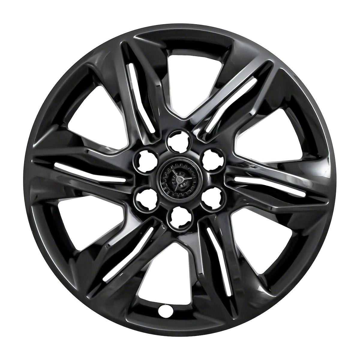 Coast2Coast Wheel Skin, 18 in, 6 Split Spokes, Gloss Black, Set Of 4 - IWCIMP438BLK