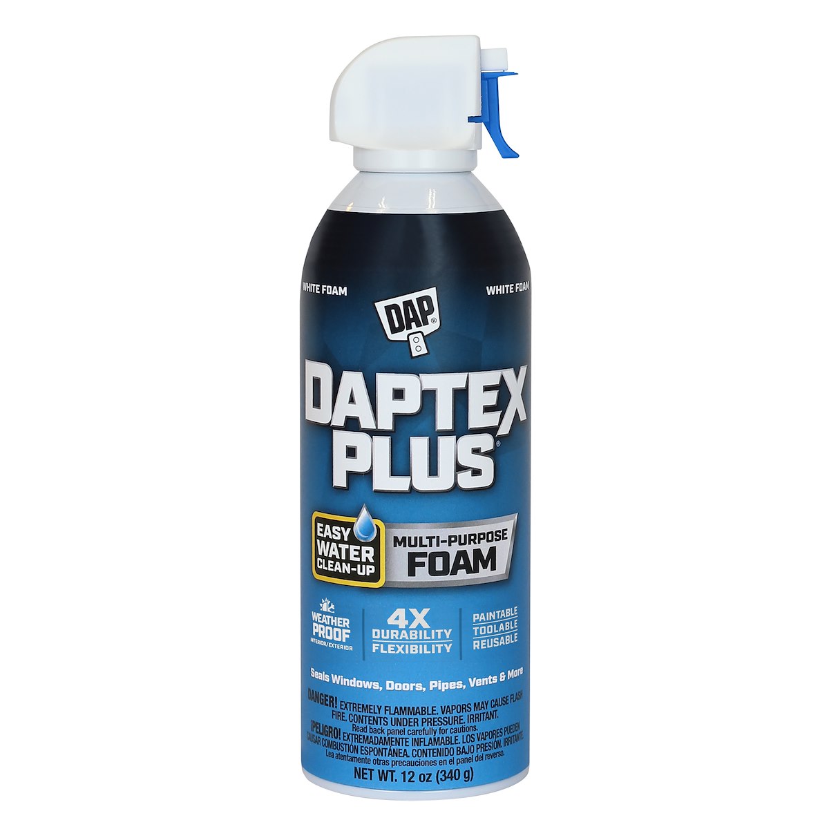 DAP Foam Sealant, 10 Minutes Tack Free Time, Bright White, 12 oz Aerosol Can - 7079818836