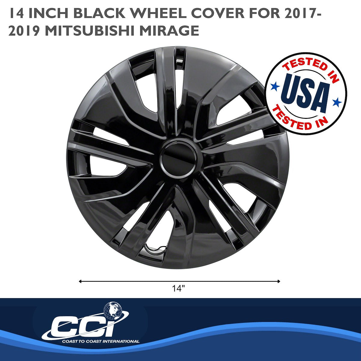 Coast2Coast Universal Wheel Covers 49514BLK product image 3