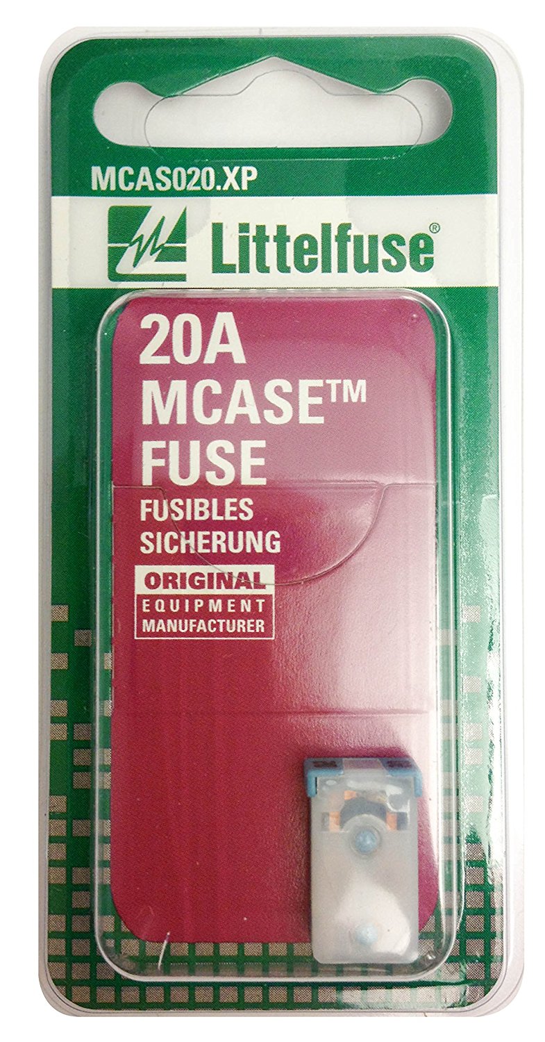 Littelfuse Inc. Fuse, Blue Cartridge, 20 amp - MCAS020.XP