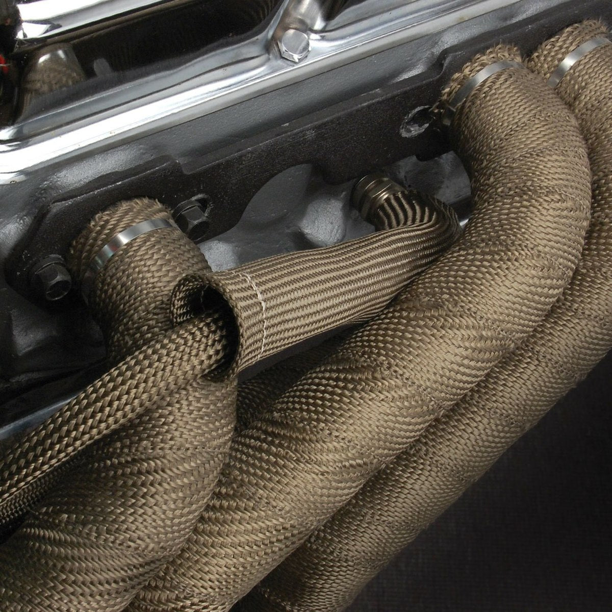Design Engineering Exhaust System Wrap, 15 ft Roll, 1 in Width - 10128