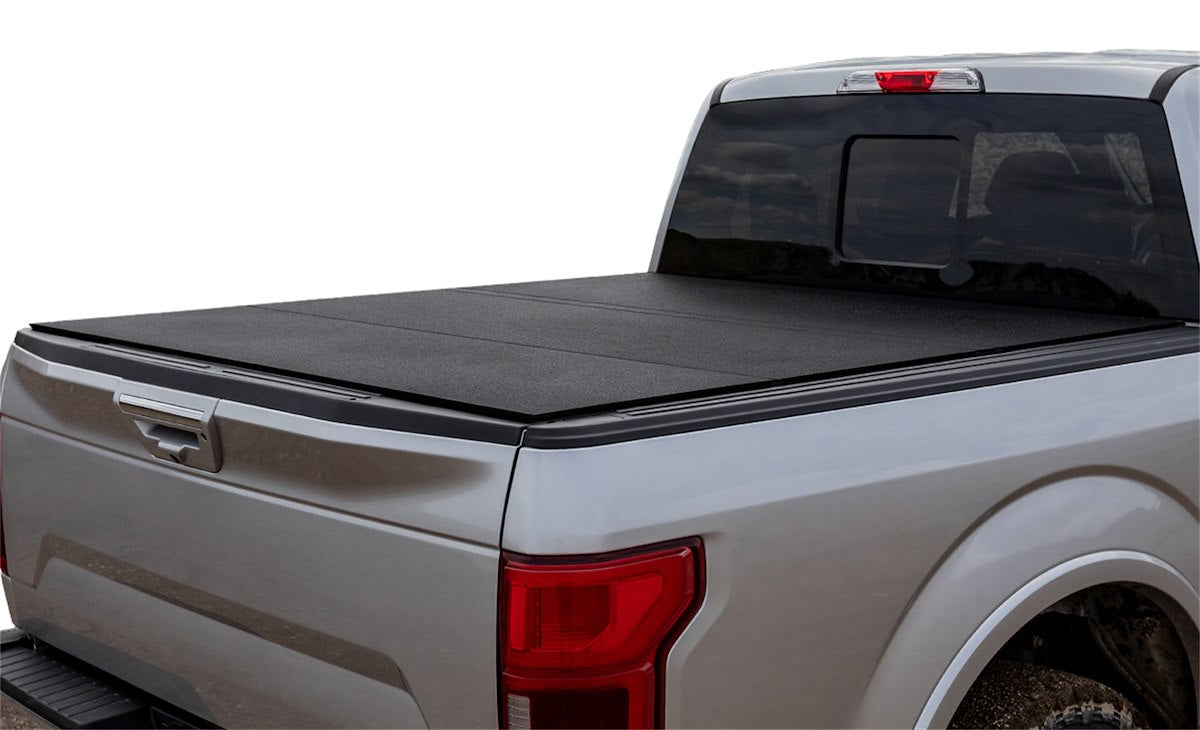 ACCESS Covers Tonneau Cover, 2 Folds/3 Panels, Black Urethane Finish, Aluminum - B3050119