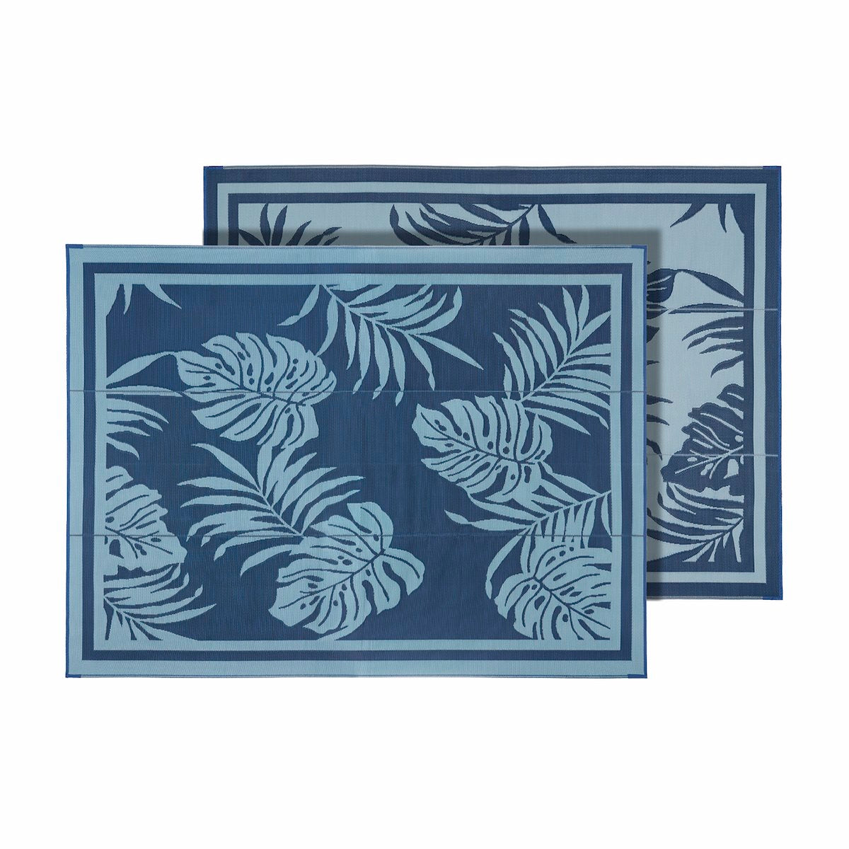 Faulkner Patio Mat, 12 ft Length x 9 ft Width, Paradise Blue - 48896