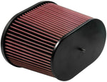 K&N Air Filter, Red, Oval Tapered, 3.688 in Flange Inside Diameter x 1 in Flange Length - RC-5178
