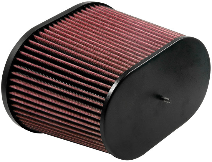 K&N Air Filter, Red, Oval Tapered, 3.688 in Flange Inside Diameter x 1 in Flange Length - RC-5178
