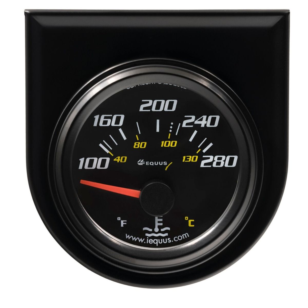 Equus Gauges Gauge Water Temperature, 6000 Series, 2-1/16 in, 100-280 Degrees F - E6262