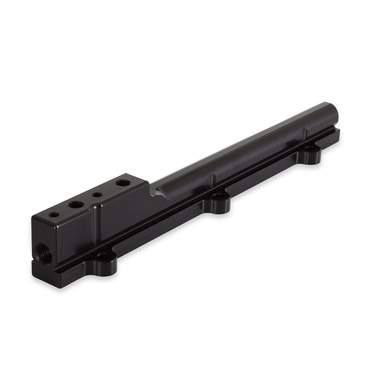 AEM Electronics Fuel Injector Rail, Black, Aluminum, 1/2 in bore Diameter - 25-100BK