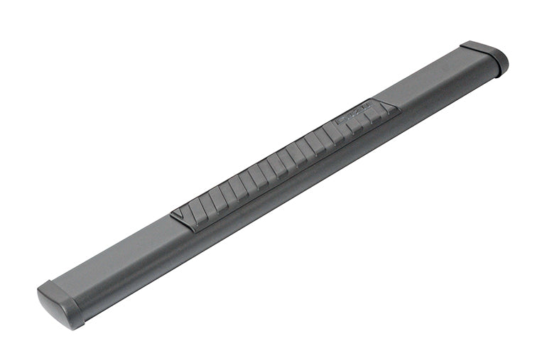 Dee Zee Nerf Bar, 6 in Oval Straight, Black Textured Powder Coated Steel - DZ16101