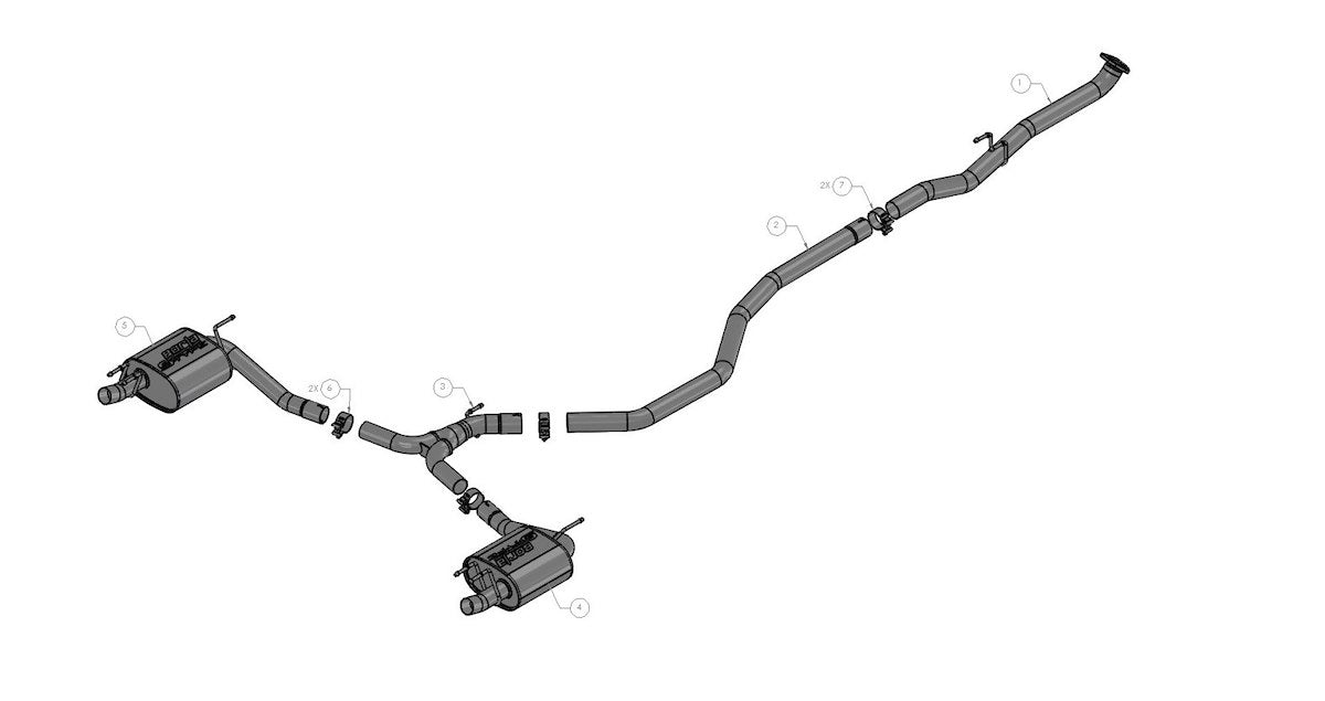 Borla Exhaust System Kit 140786 product image 2