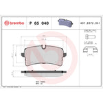 Brembo Brake Pads P65040 product image 3