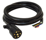 Valterra Trailer Wiring Connector, 7-Way, 8 ft Lead Wire Length - A10-7W8