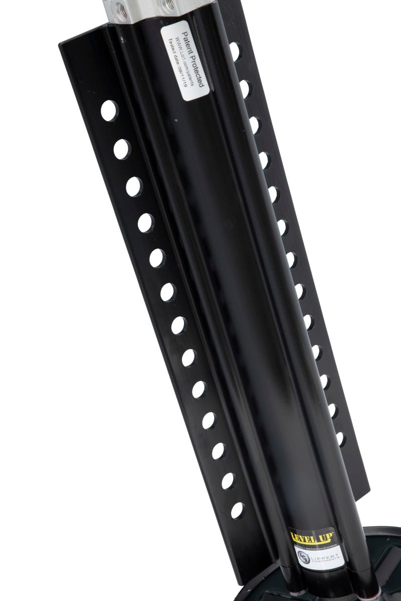 Lippert Leveling Jack, 8000 lb Capacity, With 9 in Footpad, Black - 433458