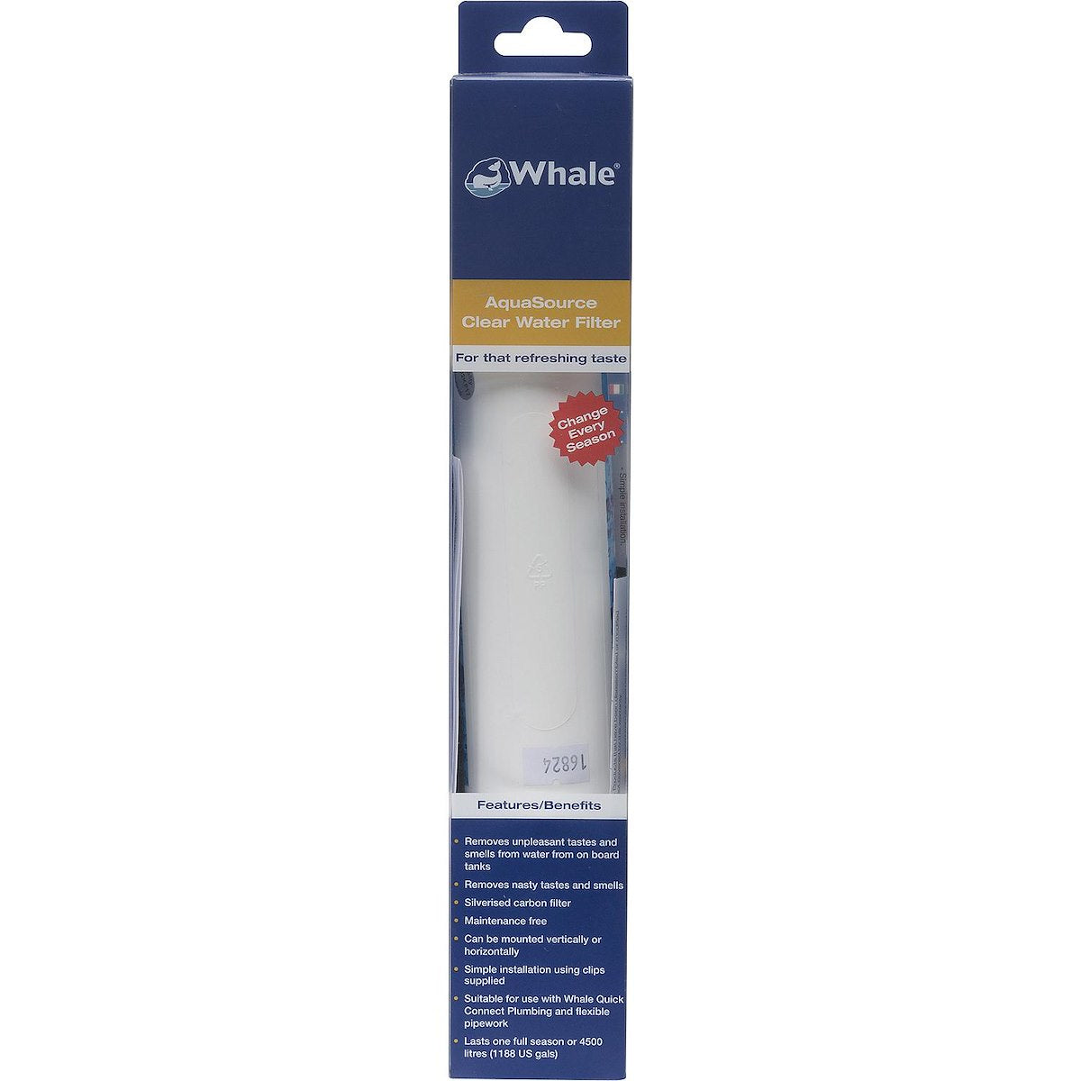 WHALE Fresh Water Filter, White - WF1530