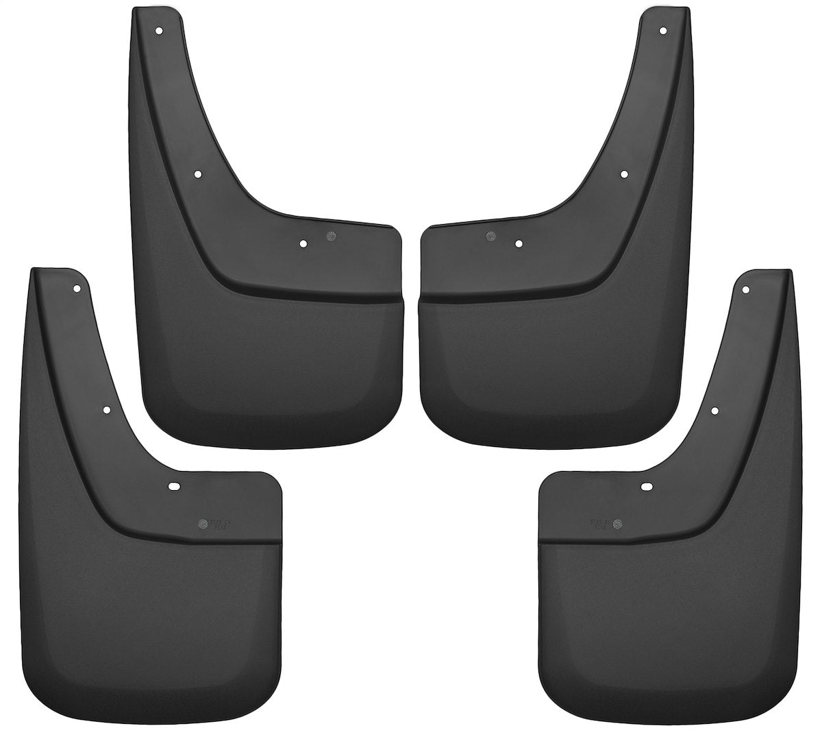 Husky Liners Mud Flap, Contoured, Black, Set Of 4 - 56896