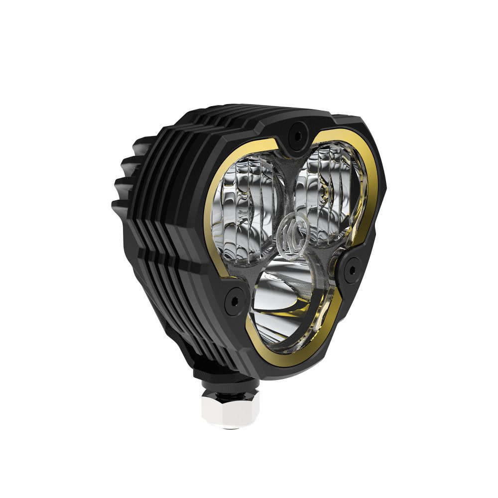 KC HiLiTES Driving/Fog Light, LED Bulb, Clear CREE LED, 3.6 in Width x 3-1/2 in Height x 2.6 in Depth Triangular, Set Of 2 - 0288