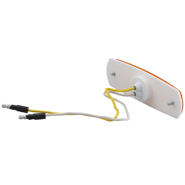 Grote Industries Clearance Light, LED, 5 in Length x 1-9/16 in Width x 7/16 in Height, White Polypropylene Housing - 47263