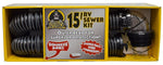 Valterra Sewer Hose, 15 ft Extended Length, 53 in Compressed Length, 3 in Diameter - D04-0650