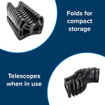 Camco Sewer Hose Support, Holds 30 ft Hose, Black - 43061