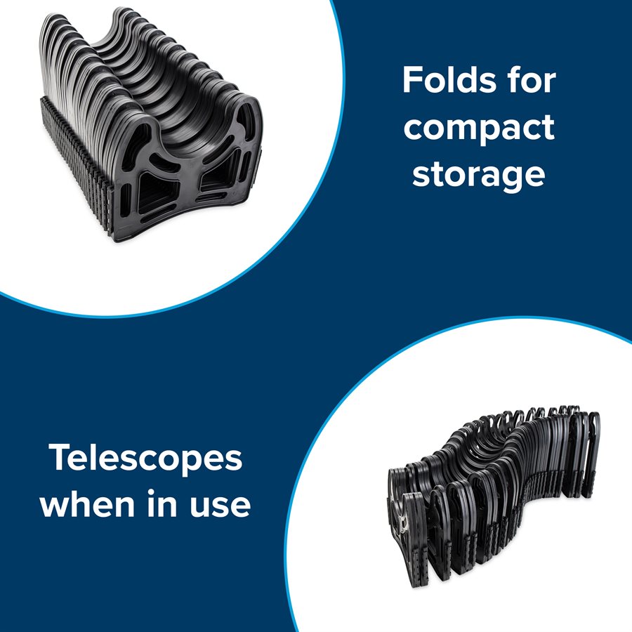 Camco Sewer Hose Support, Holds 30 ft Hose, Black - 43061