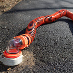 Camco Sewer Hose, 15 ft Extended Length, 3 in Diameter, Black Hose - 39861