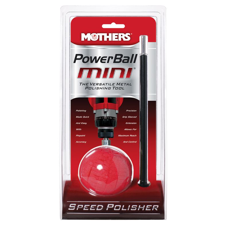 Mothers Polishing Pad, Foam Ball With 10 in Quick Swap Bit Extension - 05141